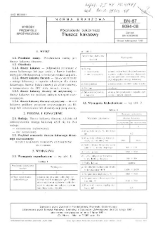 Półprodukty cukiernicze - Tłuszcz kakaowy BN-87/8094-08