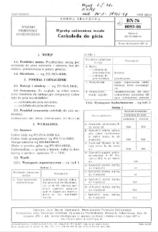 Wyroby cukiernicze trwałe - Czekolada do picia BN-76/8095-01