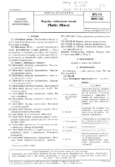 Wyroby cukiernicze trwałe - Płatki (Maca) BN-73/8097-02