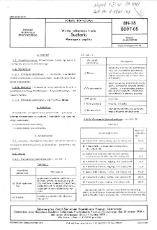 Wyroby cukiernicze trwałe - Sucharki - Wymagania wspólne BN-78/8097-05