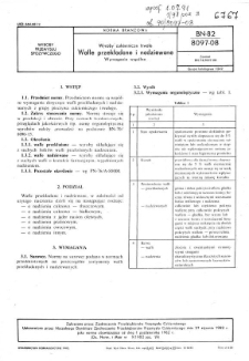 Wyroby cukiernicze trwałe - Wafle przekładane i nadziewane - Wymagania wspólne BN-82/8097-08