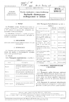 Wyroby ciastkarskie z ciasta drożdżowego - Sucharki dietetyczne wzbogacone w żelazo BN-76/8098-12