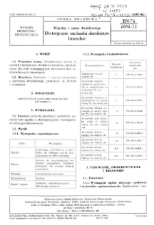 Wyroby z ciasta drożdżowego - Dietetyczne sucharki skrobiowe bezsolne BN-76/8098-13