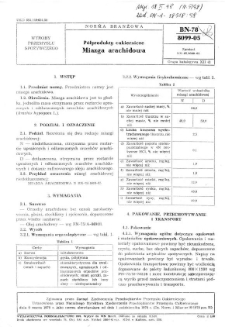 Półprodukty cukiernicze - Miazga arachidowa BN-78/8099-05