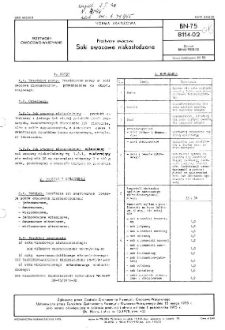 Przetwory owocowe - Soki owocowe niskosłodzone BN-75/8114-02