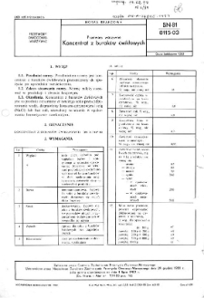 Przetwory warzywne - Koncentrat z buraków ćwikłowych BN-81/8115-03