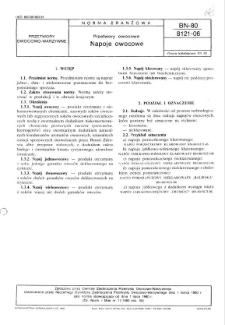 Przetwory owocowe - Napoje owocowe BN-80/8121-06