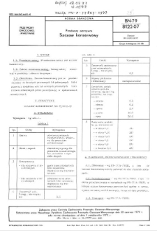 Przetwory warzywne - Szczaw konserwowy BN-79/8122-07