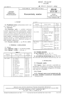 Koncentraty sosów BN-86/8131-06