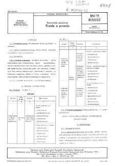 Koncentraty spożywcze - Kisiele w proszku BN-79/8133-02