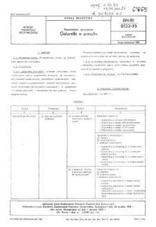 Koncentraty spożywcze - Galaretki w proszku BN-81/8133-05