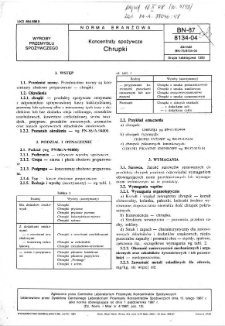 Koncentraty spożywcze - Chrupki BN-87/8134-04