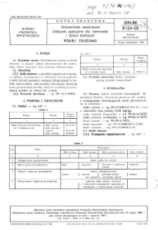 Koncentraty spożywcze - Odżywki specjalne dla niemowląt i dzieci starszych - Kleiki zbożowe BN-86/8134-05