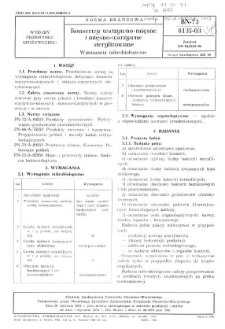 Konserwy warzywno-mięsne i mięsno-warzywne sterylizowane - Wymagania mikrobiologiczne BN-73/8135-03