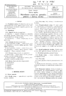 Kawa surowa - Ocena ogólna - Określanie zapachu, gatunku, postaci i barwy ziarna BN-77/8136-07