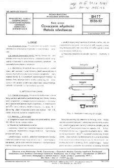 Kawa surowa - Oznaczanie wilgotności - Metoda odwoławcza BN-77/8136-10