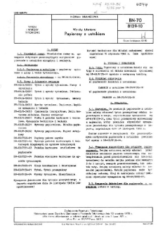 Wyroby tytoniowe - Papierosy z ustnikiem BN-70/8139-10