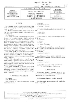 Wyroby garmażeryjne - Rolady mięsne, mięsno-podrobowe i podrobowe BN-81/8151-35