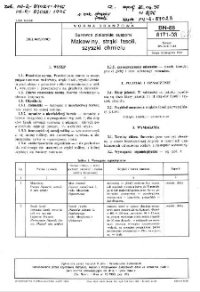 Surowce zielarskie suszone - Makowiny, strąki fasoli, szyszki chmielu BN-88/8171-03