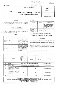 Mieszanki mineralne i preparaty witaminowo-antybiotykowe BN-77/8189-02