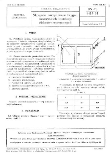 Skrzynie narzędziowe brygad monterskich instalacji elektroenergetycznych BN-76/8419-01