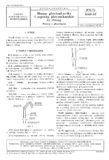 Słoma plecionkarska i wyroby plecionkarskie ze słomy - Nazwy i określenia BN-75/8460-10