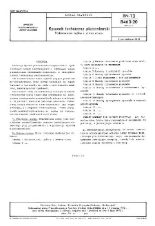 Rysunek techniczny plecionkarski - Postanowienia ogólne i zakres normy BN-72/8460-20 Arkusz 1