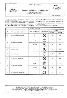 Rysunek techniczny plecionkarski - Podstawowe oznaczenia graficzne, cyfrowe i literowe BN-74/8460-20 Arkusz 03