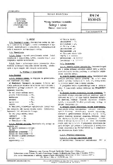 Wyroby kaletnicze i rymarskie - Ściegi i szwy - Nazwy i oznaczenia BN-74/8500-05