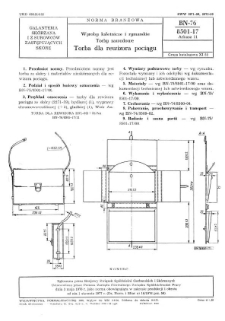 Wyroby kaletnicze i rymarskie - Torby zawodowe - Torba dla rewizora pociągu BN-76/8501-17 Arkusz 11