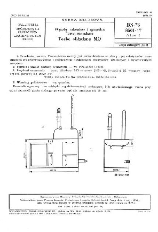 Wyroby kaletnicze i rymarskie - Torby zawodowe - Torba składana MO BN-76/8501-17 Arkusz 12