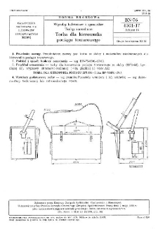 Wyroby kaletnicze i rymarskie - Torby zawodowe - Torba dla kierownika pociągu towarowego BN-76/8501-17 Arkusz 13