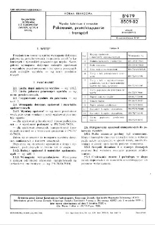 Wyroby kaletnicze i rymarskie - Pakowanie, przechowywanie i transport BN-79/8509-02