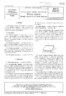 Metody badań wyrobów kaletniczych - Walizy sztywne - Badanie odporności na nacisk statyczny BN-75/8509-07