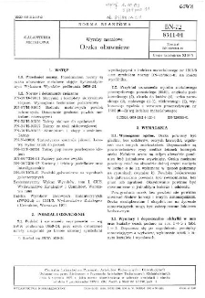 Wyroby metalowe - Oczka obuwnicze BN-72/8511-01