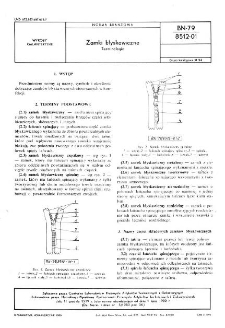 Zamki błyskawiczne - Terminologia BN-79/8512-01