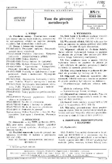 Tusz do pieczęci metalowych BN-71/8541-16