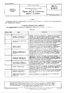 Organizacyjno-techniczne środki pracy biurowej - Ogólny podział, podstawowe nazwy i określenia BN-75/8541-21