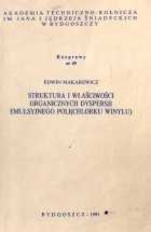 Struktura i właściwości organicznych dyspersji emulsyjnego poli(chlorku winylu)