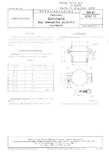 Piezometry - Zamknięcia bez wskaźnika poziomu - Wymagania BN-87/8751-01