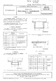 Piezometry - Zamknięcia z rejestratorem - Wymagania BN-90/8751-06