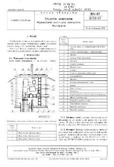 Studnie wiercone - Wyposażenie techniczne zewnętrzne - Wymagania BN-87/8755-07