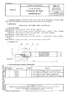 Sprzęt geodezyjny - Przebijak do taśm geodezyjnych BN-63/8771-05