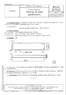 Sprzęt geodezyjny - Obcinak do taśm geodezyjnych BN-63/8771-06