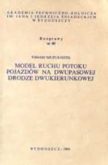 Model ruchu potoku pojazdów na dwupasowej drodze dwukierunkowej