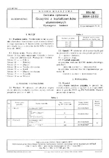 Centralne ogrzewanie - Grzejniki z kształtowników aluminiowych - Wymagania i badania BN-80/8864-53.00
