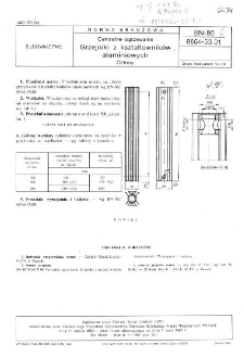Centralne ogrzewanie - Grzejniki z kształtowników aluminiowych - Człony BN-80/8864-53.01