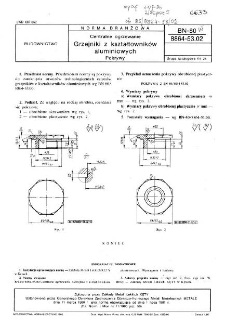 Centralne ogrzewanie - Grzejniki z kształtowników aluminiowych - Pokrywy BN-80/8864-53.02