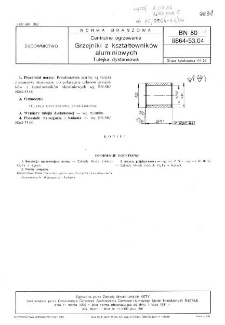 Centralne ogrzewanie - Grzejniki z kształtowników aluminiowych - Tulejka dystansowa BN-80/8864-53.04