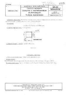 Centralne ogrzewanie - Grzejniki z kształtowników aluminiowych - Tulejka dystansowa BN-85/8864-53/05